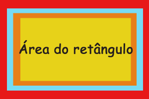 Área do retângulo